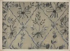Free Hand Decorated Wall, c. 1939. Creator: Michael Lauretano