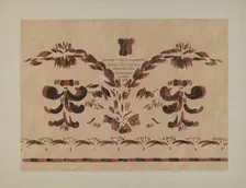Free Hand Wall Decoration, 1935/1942. Creator: Alvin M Gully