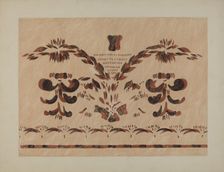 Free Hand Wall Decoration, 1935/1942. Creator: Alvin M Gully