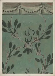 Free Hand Wall Decoration, 1935/1942. Creator: Michael Lauretano