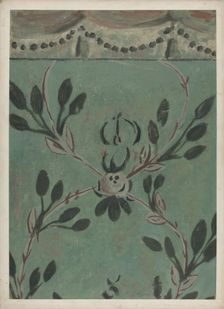 Free Hand Wall Decoration, 1935/1942. Creator: Michael Lauretano