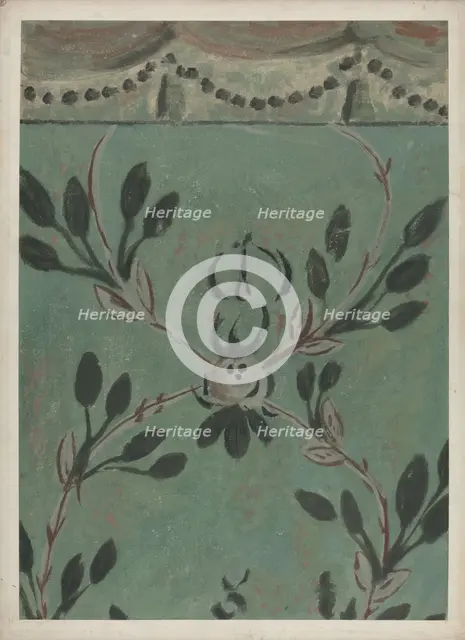 Free Hand Wall Decoration, 1935/1942. Creator: Michael Lauretano.