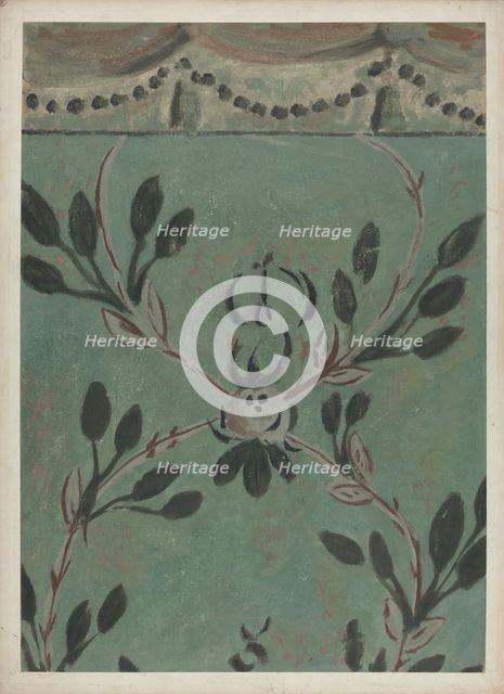 Free Hand Wall Decoration, 1935/1942. Creator: Michael Lauretano.