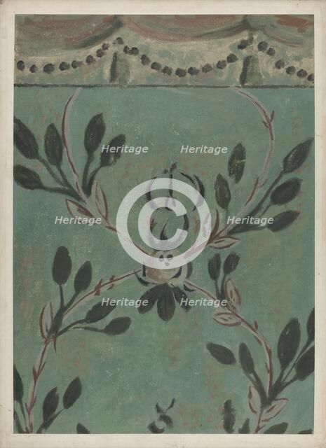 Free Hand Wall Decoration, 1935/1942. Creator: Michael Lauretano.