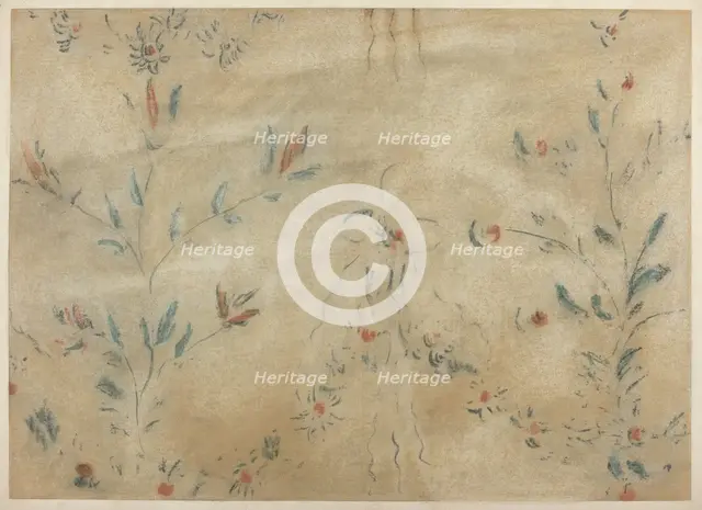 Free Hand Wall Decoration, c. 1940. Creator: Michael Lauretano.