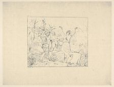 Free Negroes in Hayti (from Confederate War Etchings), 1861-63. Creator: Adalbert John Volck