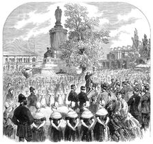 Free opening of the Royal Horticultural Society's Gardens on the anniversary of the late..., 1864. Creator: Unknown