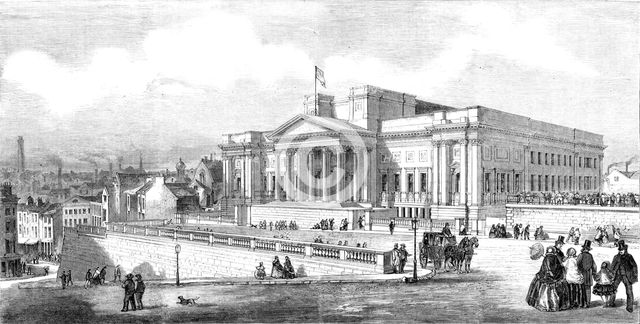 Free Public Library and Museum, Liverpool, the gift of W. Brown, Esq., to his fellow-townsmen, 1860. Creator: Unknown.