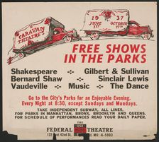 Free Shows in the Park, New York, [1930s]. Creator: Unknown