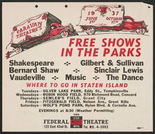 Free Shows in the Park, New York, [1930s]. Creator: Unknown