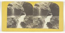 Freer Glen at Watkins Rainbow Falls and Triple Cascade 3rd Glen, 1860/65. Creator: J. C. Burritt