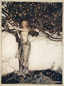 Freia, the fair one 1910. Creator: Arthur Rackham