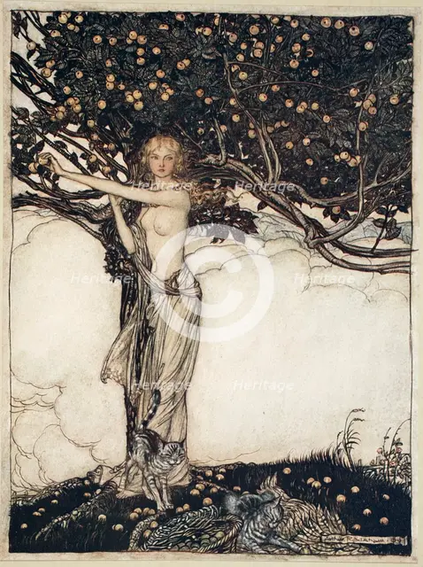 'Freia, the fair one', 1910. Creator: Arthur Rackham.