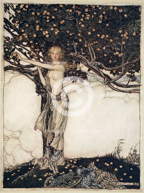 'Freia, the fair one', 1910. Creator: Arthur Rackham.