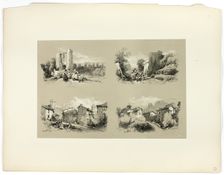 Frejus, Beaucaire, Chateau, from Picturesque Selections, 1860. Creator: James Duffield Harding