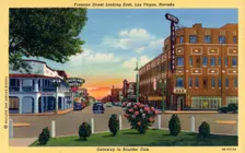 Fremont Street looking east, Las Vegas, Nevada, USA, 1940