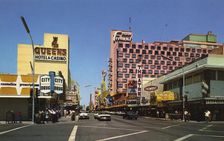 Fremont Street, Las Vegas, Nevada, USA, 1968