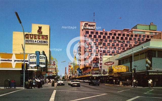 Fremont Street, Las Vegas, Nevada, USA, 1968. Artist: Unknown