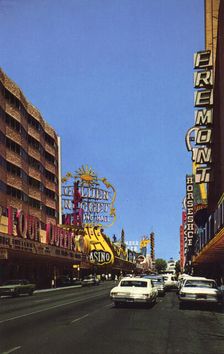 Fremont Street, Las Vegas, Nevada, USA, 1968