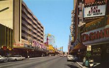 Fremont Street, Las Vegas, Nevada, USA, 1968