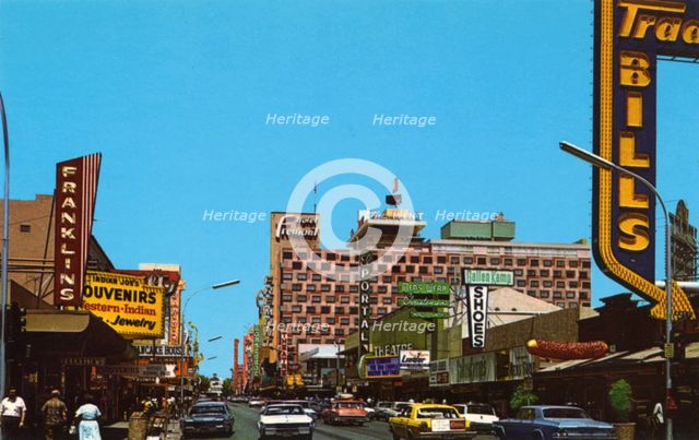 Fremont Street, Las Vegas, Nevada, USA, 1968. Artist: Unknown