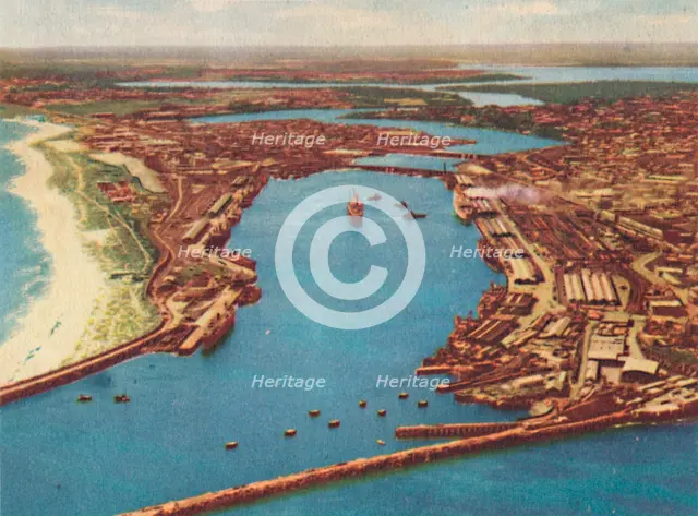 'Fremantle Harbour from the Air', c1947. Creator: Unknown.
