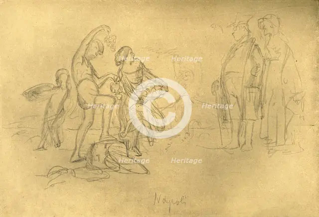 'Fremde in Italien', mid-late 19th century, (c1924).  Creator: Carl Spitzweg.