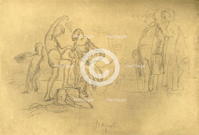 'Fremde in Italien', mid-late 19th century, (c1924).  Creator: Carl Spitzweg.