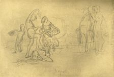 Fremde in Italien mid-late 19th century, (c1924). Creator: Carl Spitzweg