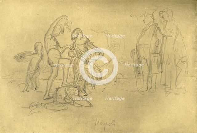 'Fremde in Italien', mid-late 19th century, (c1924).  Creator: Carl Spitzweg.