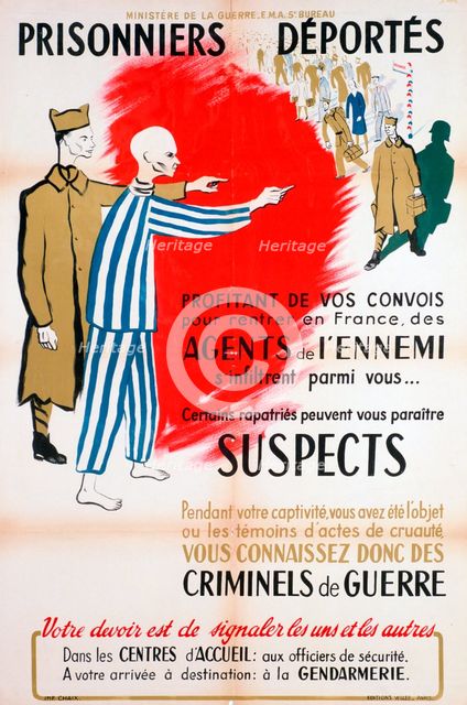 French Ministry of War poster, c1945-1946.  Artist: Chaix