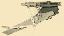 French Mitrailleuse - Vertical Section of the Weapon and Carriage c1872. Creator: Unknown