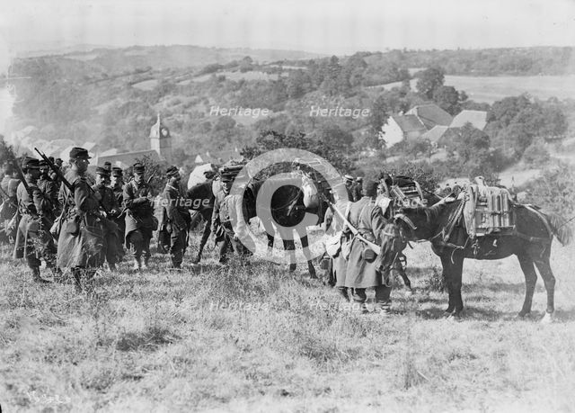 French Mitrailleuse Detachment, between c1914 and c1915. Creator: Bain News Service.