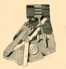 French Mitrailleuse - Section of the Breech (with the Block or Closer Drawn Down) c1872. Creator: Unknown