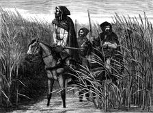 French mounted infantry for the war in Tonquin, 1883. Creator: Unknown