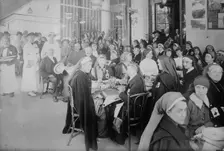 French Nurses at R.R. station, Geneva, between c1915 and c1920. Creator: Bain News Service