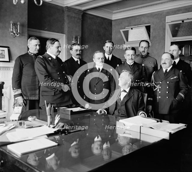 French Naval Mission, between 1910 and 1920. Creator: Harris & Ewing.