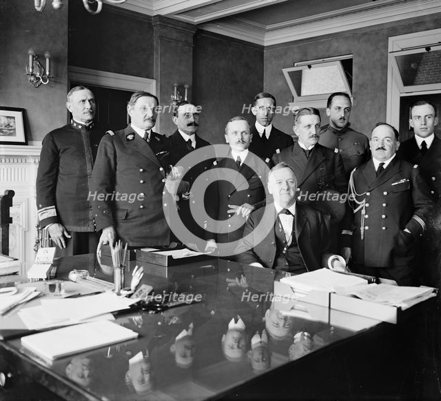 French Naval Mission, between 1910 and 1920. Creator: Harris & Ewing.
