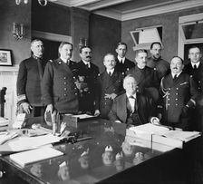 French Naval Mission, between 1910 and 1920. Creator: Harris & Ewing