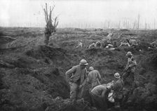 French Attack of July 31, 1917; Organising conquered territory..., 1917. Creator: Unknown