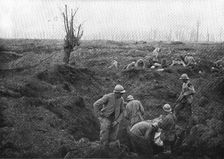 French Attack of July 31, 1917; Organising conquered territory..., 1917. Creator: Unknown