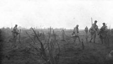 French Attack of July 31, 1917; Progression of infantrymen, on the morning..., 1917. Creator: Unknown
