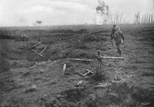 French Attack of July 31, 1917; The battlefield beyond conquered enemy ..., 1917. Creator: Unknown