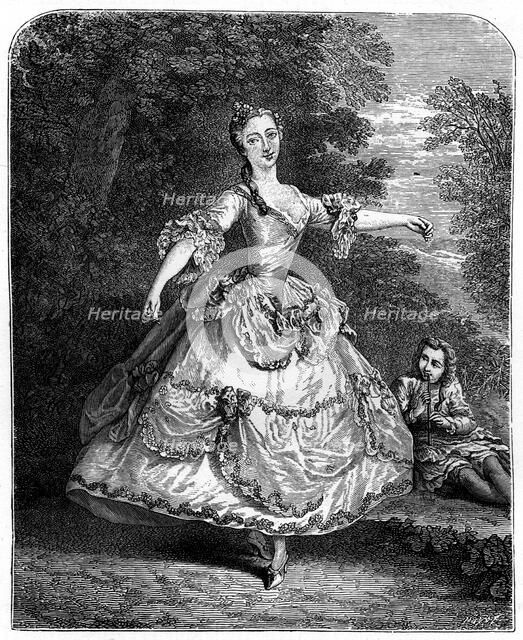 French Actress, (1885).Artist: Lancret