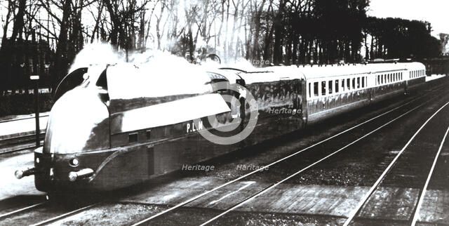 French aero Steam Train, 1950.