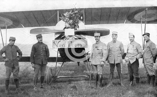 French air ace Adolphe Pegoud, 1914-1915. Artist: Unknown