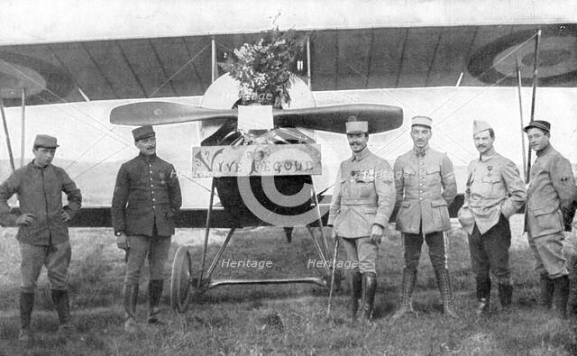French air ace Adolphe Pegoud, 1914-1915. Artist: Unknown