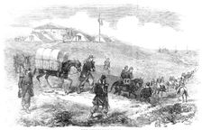 French Ambulances, before Sebastopol, 1854. Creator: Unknown