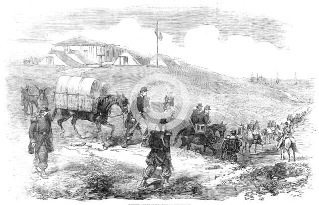 French Ambulances, before Sebastopol, 1854. Creator: Unknown.