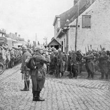 French and Belgian troops, Flanders, c1917